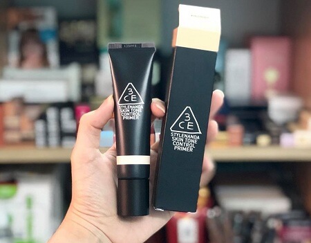 Cách sử dụng kem lót 3CE Skin Tone Control Primer