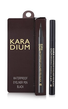 Bút Kẻ Mắt Karadium Waterproof Eyeliner Pen Black (Vỏ Đen)