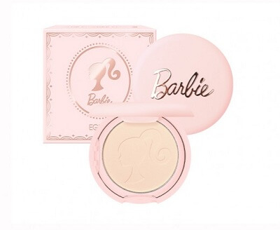 Phấn Phủ màu hồng Eglips x Barbie Blur Powder Pact