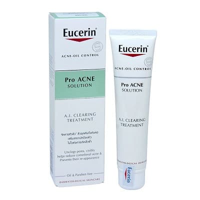 Bao bì, thiết kế Kem trị mụn Eucerin