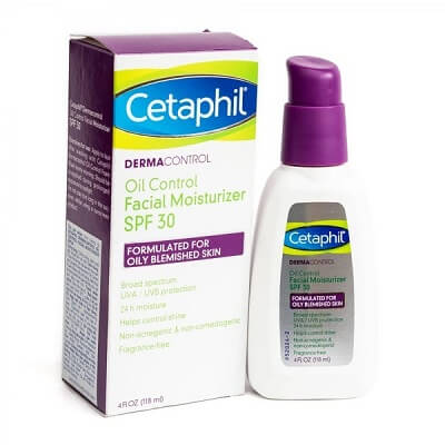 Kem chống nắng Cetaphil DermaControl Oil Control Facial Moisturizer SPF 30 dành cho da dầu
